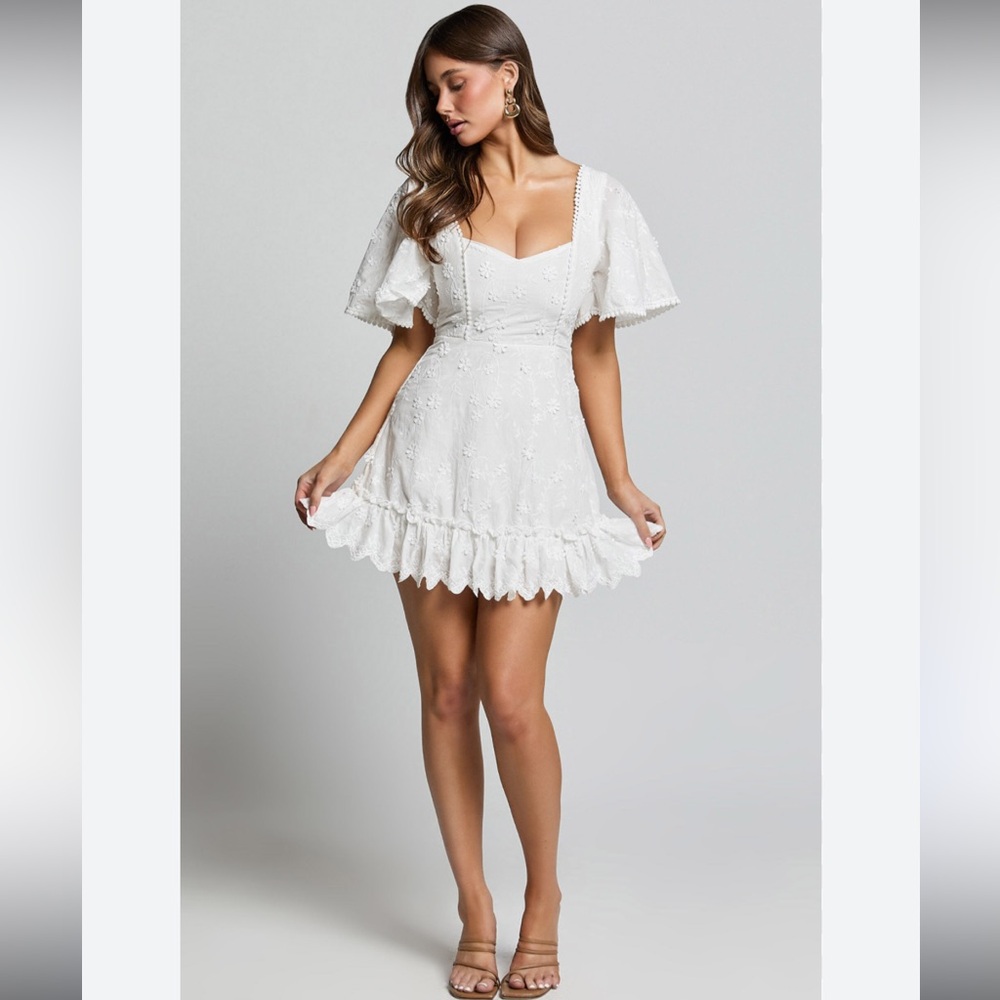 Showpo Embroidered Mini Dress